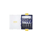 Speedbor; Blue-Groove; Medium Accessory Storage Case, 3/8 in Min Drill Bit, 1-1/2 in Max Drill Bit, 8 Pieces