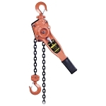 VLP Series Lever Chain Puller, 3/4 ton Load, 10 ft H Lifting, 31 lb Rated, 37.5 mm Hook Opening