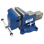 Heavy Duty Vise, 5 in Jaw Opening, 2 in Capacity, Iron
