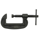 Heavy Duty Regular Throat C-Clamp, 1 in D Throat, 2 in Clamping, 2-3/16 in Jaw Opening