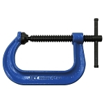 Deep Throat Heavy Duty C-Clamp, 3-1/4 in D Throat, 4 in Clamping, 4-1/4 in Jaw Opening