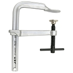 Standard Duty L-Clamp, 4-3/4 in D Throat, 10 in Jaw Opening