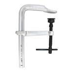Deep Throat Heavy Duty L-Clamp, 5-1/2 in D Throat, 8 in Jaw Opening