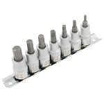Hex Bit Socket Set, 7 Pieces, 3/8 in Drive
