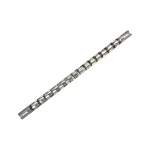 16 Clips Socket Rail, 1/2 in Drive, Chrome Vanadium Steel