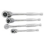 Ratchet Wrench Set, Teardrop Head, 3 Pieces