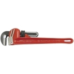 Super Heavy Duty Pipe Wrench, 8 in OAL, Hook and Heel Jaw, Cast Steel Handle