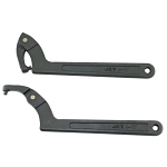 Adjustable Pin Spanner Wrench, 3/4 to 2 in Capacity, 1/8 in Dia Pin, 6-1/2 in OAL