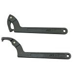 Adjustable Pin Spanner Wrench, 2 to 4-3/4 in Capacity, 1/4 in Dia Pin, 11-1/2 in OAL