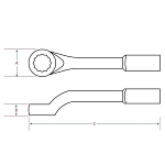 Striking Wrench, 2-13/16 in, 12 Points