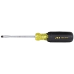 Screwdriver, 1/4 in Slotted Point, 4 in OAL, Acetate Handle