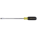 Screwdriver, 3/8 in Slotted Point, 10 in OAL, Acetate Handle