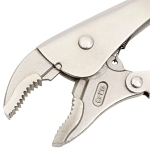 Locking Plier, Steel Curved Jaw, 10 in OAL