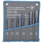 Cold Chisel Set, 1/4 to 3/4 in Cold Chisel, 6 Chisels, 6 Pieces