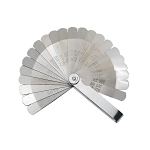 Feeler Gauge, 22 Blades, 3 in L x 1/2 in W, Stainless Steel