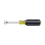 Nutdriver, 5/16 in, Hollow/Round Shank, Black/Yellow Cushion Grip Handle