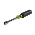 Nutdriver, 9/16 in, Hollow/Round Shank, Black/Yellow Cushion Grip Handle