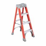 Type IA Ribbed Step Ladder, 4 ft H Ladder, 300 lb Load, 3 Steps