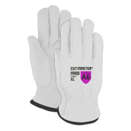 Para-Aramid Lined Goatskin Leather Drivers Glove- Cut Level A6, M