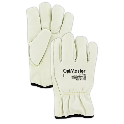 Leather Drivers Gloves with Thermal Lining, Cut Level A6
