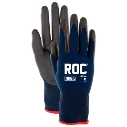15-Gauge TriTek Palm Coated Work Gloves, ANSI A1, Size 10