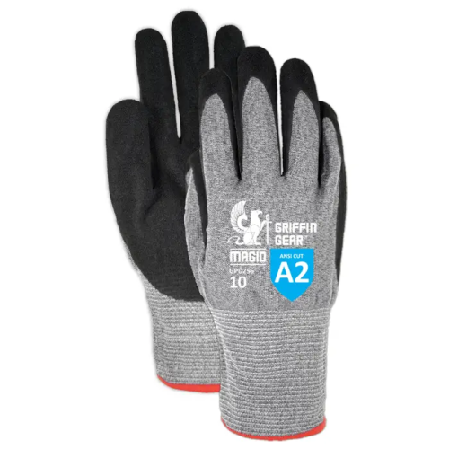 Foam Nitrile Palm Coated Work Gloves, Cut Level A2