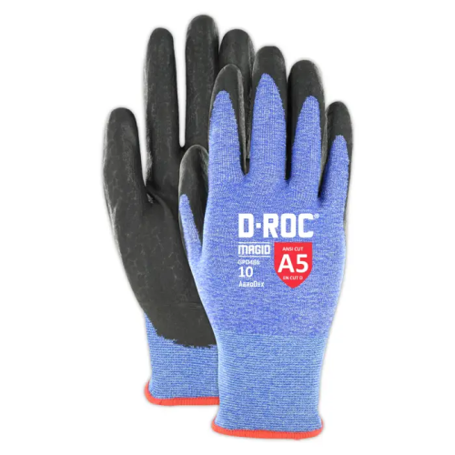 Touchscreen Compatible Foam Nitrile Coated Work Gloves, ANSI Cut Level A5