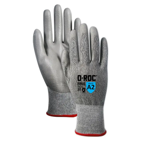 Lightweight Polyurethane Palm Coated Cut Resistant Work Gloves, Cut Level 2