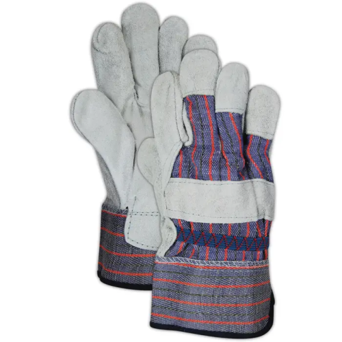 Standard Cow Split Palm w/ Rubberized Cuff, Men L