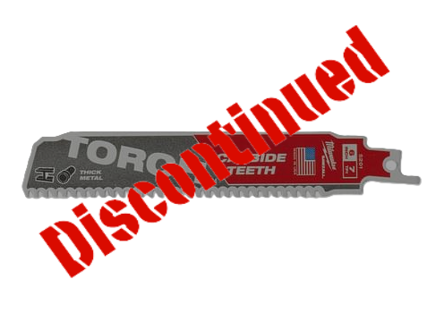 6" C. Torch Sawzall, Reciprocating Saw Blade, 25Pk