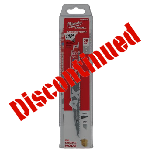 9" C. AX Sawzall, Reciprocating Saw Blade, 25Pk