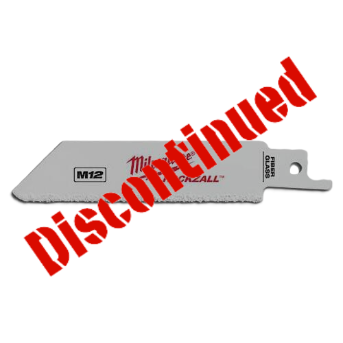  4"Hackzall Fiberglass, Thin Kerf Reciprocating Saw Blade, 3pk