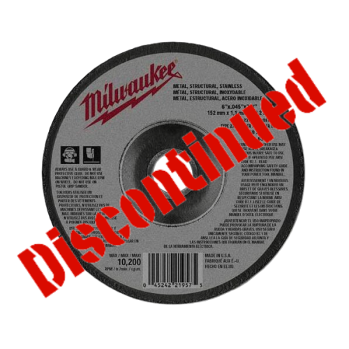 6" x .045" x 7/8" Cut-Off Wheel (Type 27)