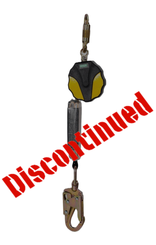 MSA Workman 10157842 Mini Single Leg Personal Fall Limiter With Carabiner and 36CSN Swivel Snaphook