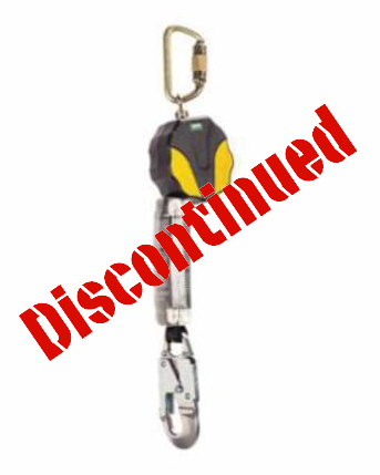 MSA Workman 10157844 Mini Single Leg Personal Fall Limiter With Carabiner and AL36C Snaphook