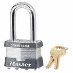 Non-Rekeyable Safety Padlock, Alike Key, 5/16 in Shackle, 4-Pin Tumbler Locking