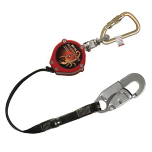 by Honeywell PFL-6-Z7/9FT Scorpion Self-Retracting Personal Fall Limiter With Locking Rebar Hook
