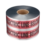 Detectable Premium Underground Utility Tape, Red, 1000 ft L 6 in W 5 mil THK