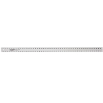 Heavy Duty Straight Edge Ruler, Graduations 1/16 in, Aluminum, Silver