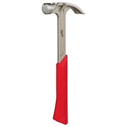 Hybrid Claw Hammer, 13.2 in OAL, Smooth Face, 16 oz Head, Anti-Ring Claw