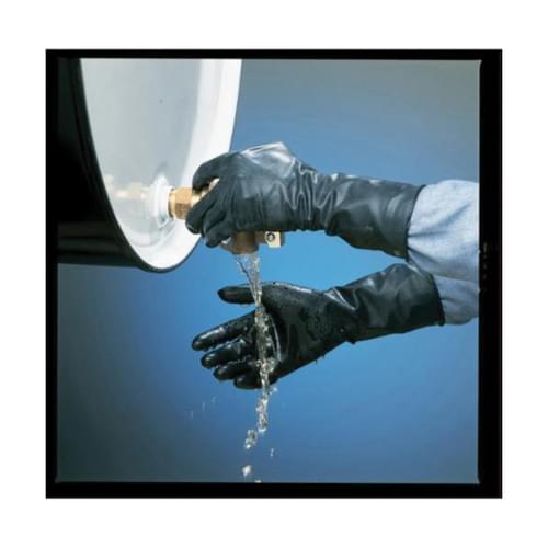 North by Honeywell North Butyl; Dipped Chemical-Resistant Gloves Black