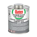 Low VOC Medium Body PVC Solvent Cement, 946 mL Container, Clear