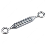 Turnbuckle, 3/8 in Thread, 192 lb Working, Zinc