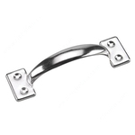 Single Utility Pull, 6-1/2 in L, Steel, Zinc Plated