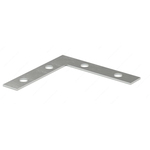 Flat Corner Plate, 2 in L x 3/8 in W, Steel