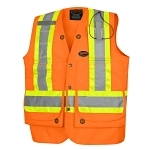 Surveyor, Safety Vest, 2XL, Hi-Viz Orange