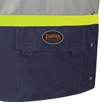 Safety Vest, L to XL, Navy, Tricot Polyester