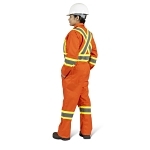 Safety Coverall, Women, L, Orange, Polyester/Cotton
