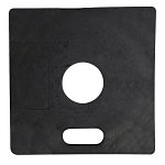 Durable Square Delineator Base, For Use With 191 and 192 Delineators, Black