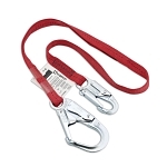 Fixed Web Lanyard With Snap Hook and Rebar Hook, Polyester Line, 1 Legs